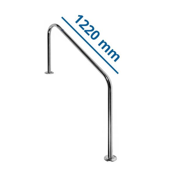 Merdiven Tutamağı Flanşlı Havuz İçi Tekli 304 Kalite 1220 mm