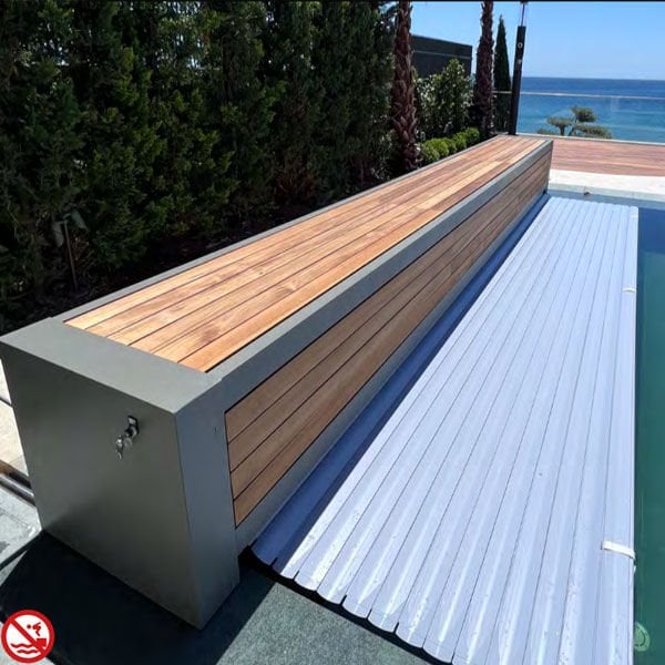 Otomatik Havuz Örtüsü Kapalı Bank Tipi