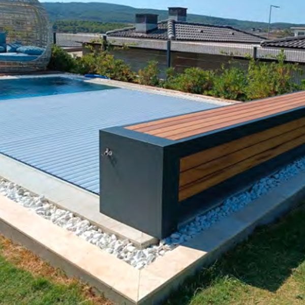 Otomatik Havuz Örtüsü Kapalı Bank Tipi