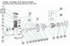 Victoria Plus Silent Pompa Ön Filtre Kapak ve Contası