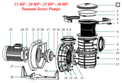Nozbart Havuz Pompası Tsunami Serisi Ön Filtre Kapağı