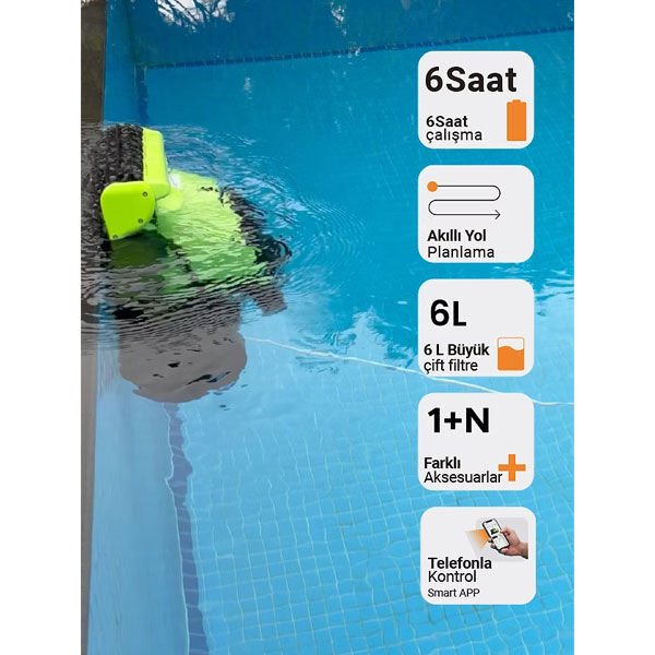 Goodrob King 500 Kablosuz Havuz Robotu
