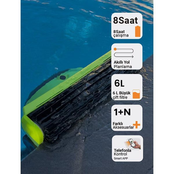 Goodrob King 1250 Kablosuz Havuz Robotu