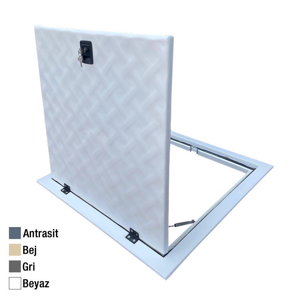 75x75 Havuz Makine Dairesi Kapağı Beyaz