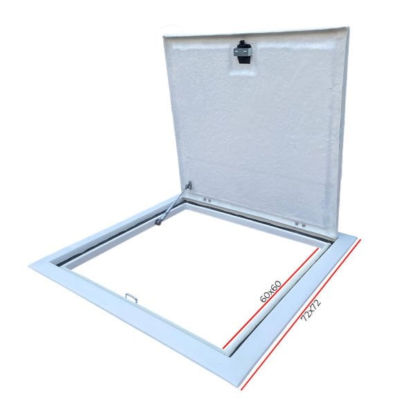 60x60 Havuz Makine Dairesi Kapağı Beyaz