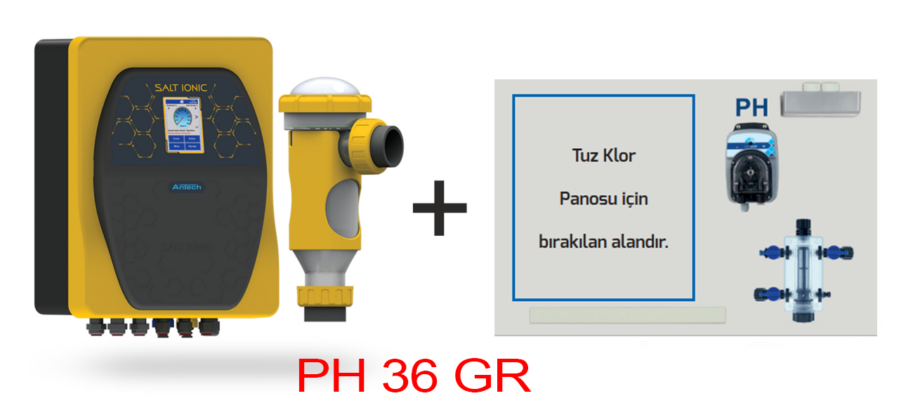 Salt Ionic ph 36 gr. Tuz Klor Jeneratörü Seti