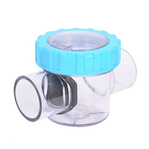 Gözetleme Camlı Çekvalf &  Ø63 Şeffaf