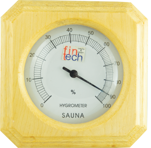 Sauna Higrometresi Ahşap Fintech