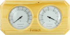 Sauna Ahşap Termometre-Higrometre Kombine  Fıntech