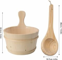 Sauna Ahşap Kepçesi Fıntech