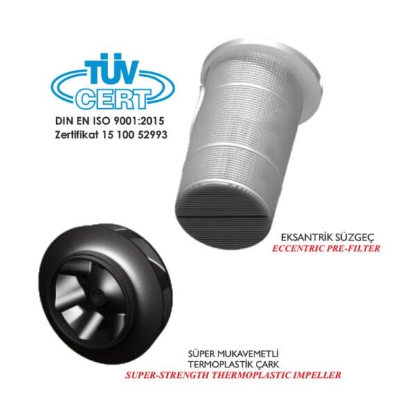 Sultan Serisi Ön Filtreli Havuz Pompası