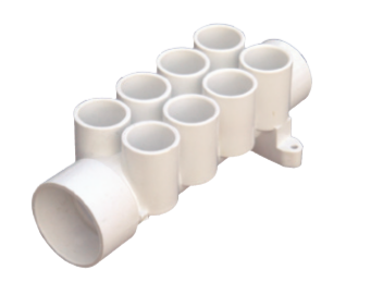 Jakuzi Kollektörü 40x20 mm 8 Su Çıkışlı