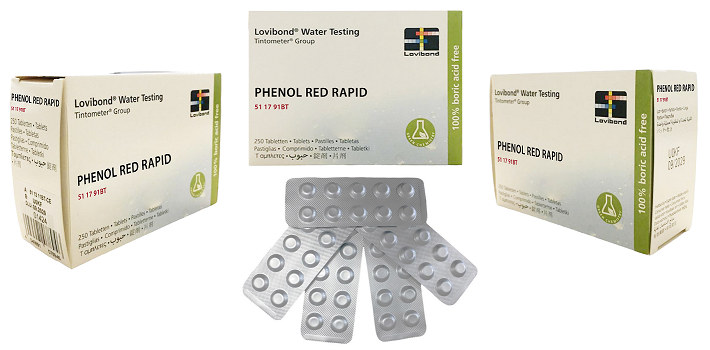 Lovibond Phenol Red pH Ölçümü Analiz Hapları - 250 Adet (1 Kutu )