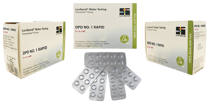 Lovibond DPD-1 Rapid Klor Ölçüm Analiz Hapı - 250 Adet (1 Kutu )