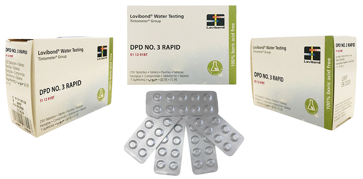 Lovibond DPD-3 Rapid Bağlı Klor Ölçümü Analiz Hapları - 250 Adet (1 Kutu )