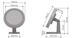 Tek Renkli “SPOT 10” Ayaklı Süs Havuzu Sualtı Aydınlatma Lambası.