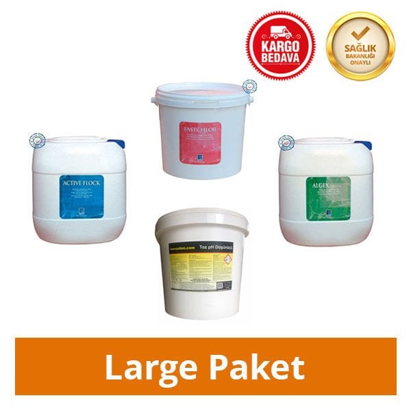 Havuz Kimyasalları Seti, Dörtlü Large Paket