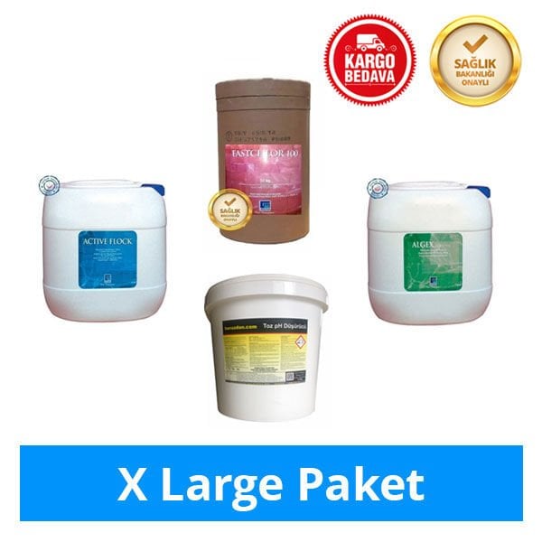 Havuz Kimyasalları Seti, Dörtlü X Large Paket