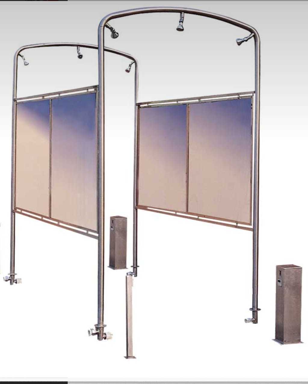 Havuz Duş Kabini 3 Duş Başlıklı 2 Kemerli 304 K